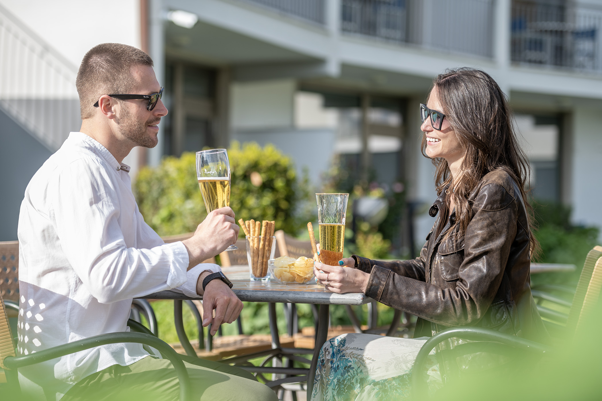 Dedizierte Bereiche für Outdoor-Aperitifs, Mittag- und Abendessen