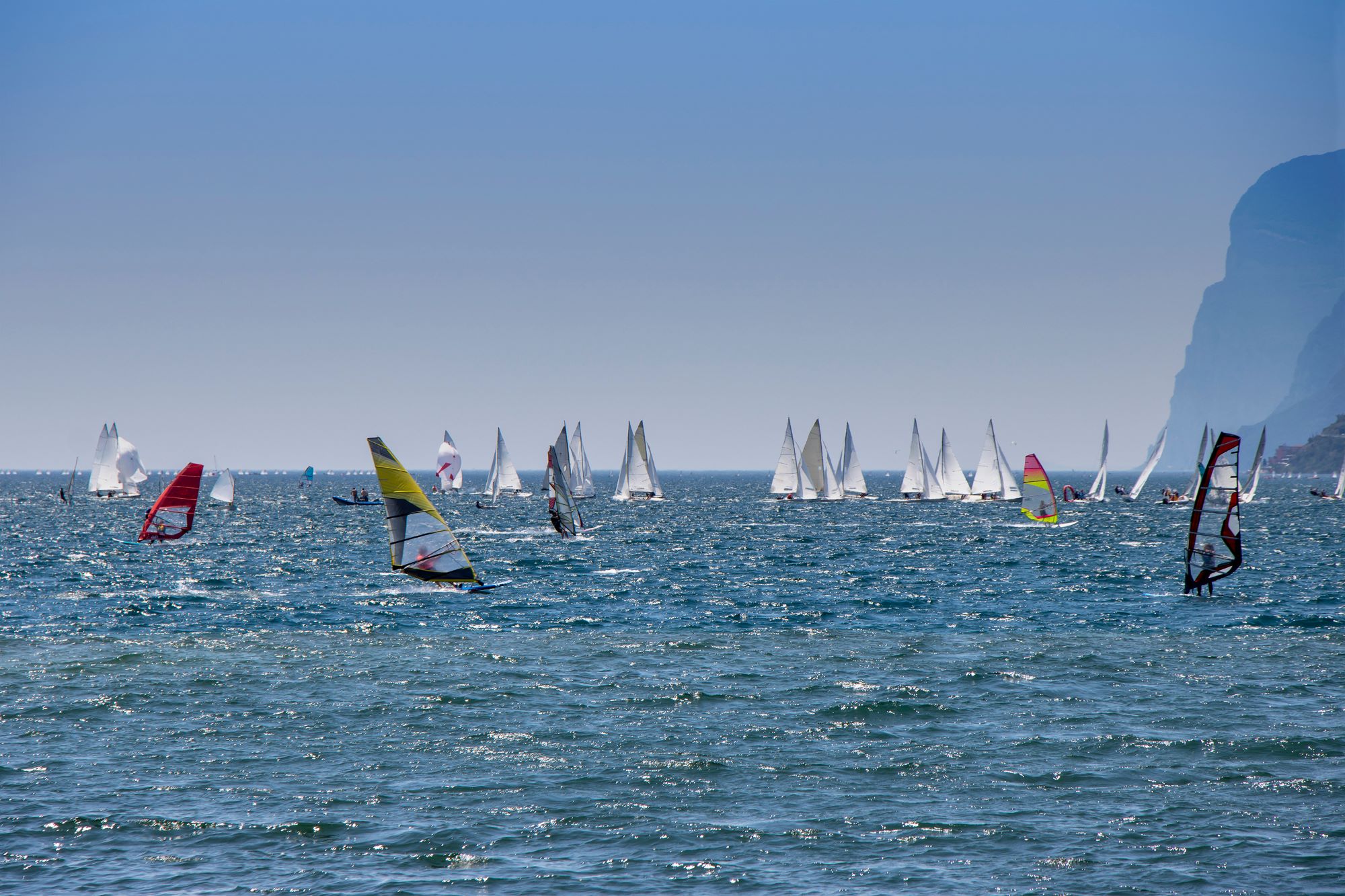 Exciting windsurfing adventure on Lake Garda