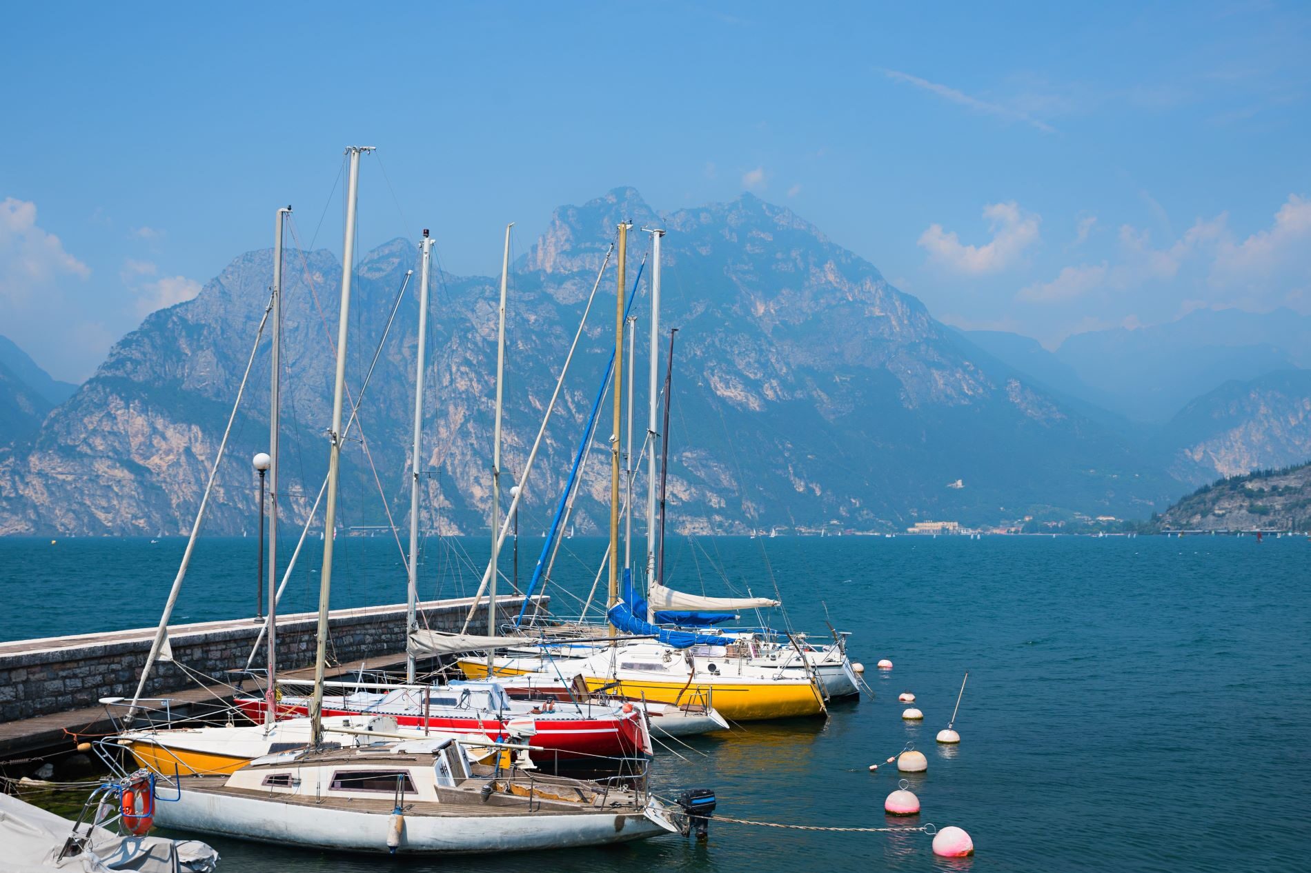 Sailing on the pristine waters of Lake Garda