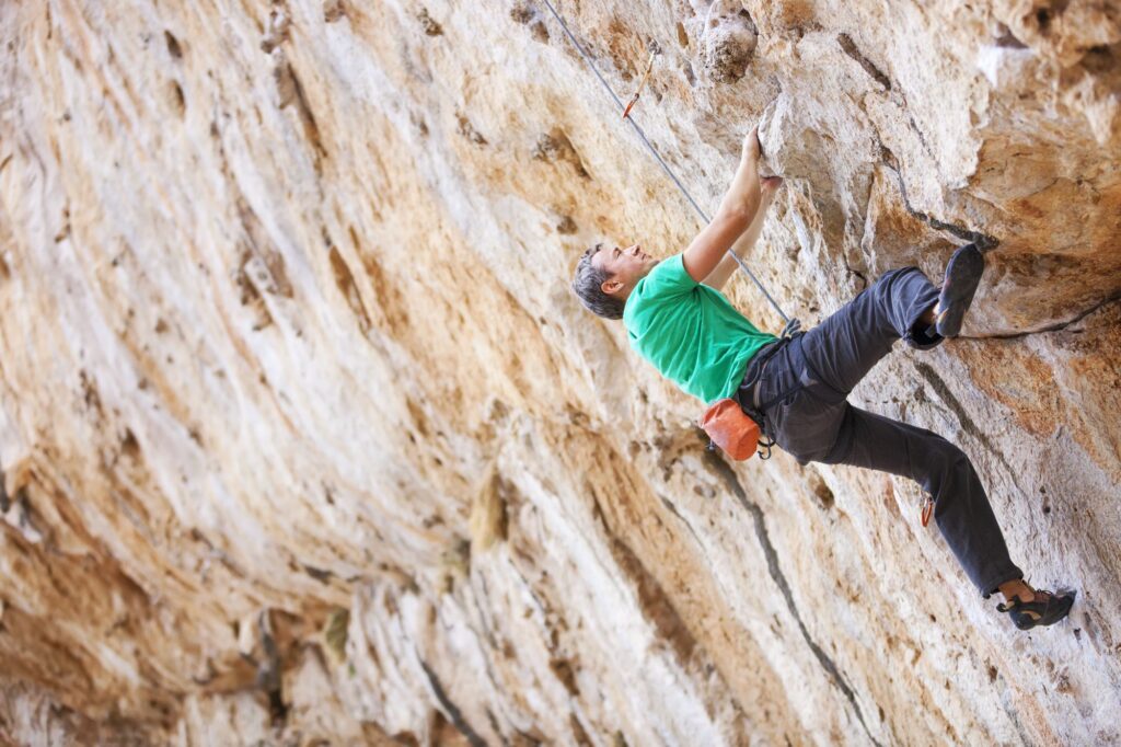 Spectacular cliffs overlooking Lake Garda, a paradise for climbers.