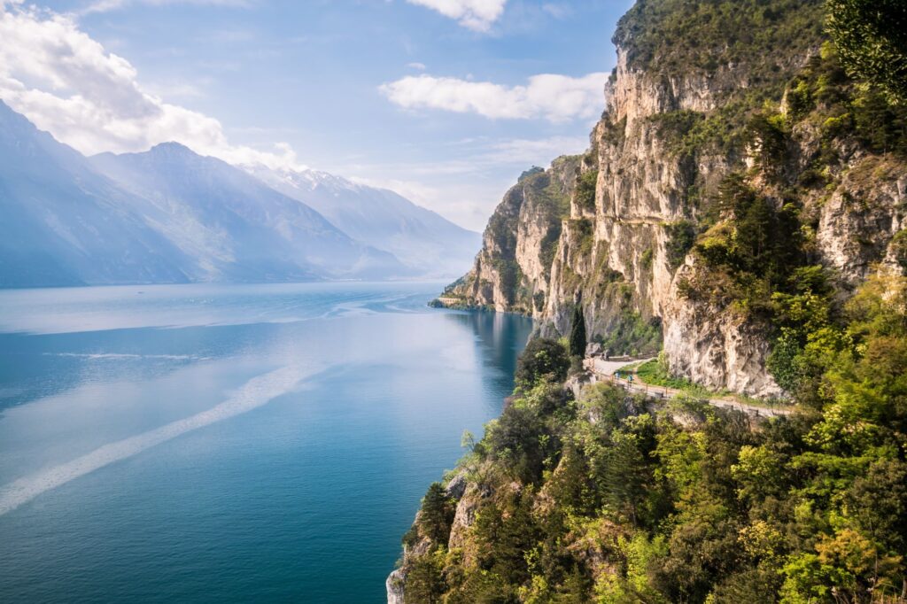 Ponale strasse in Riva del Garda wanderung